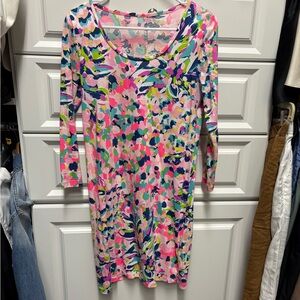 Lilly Pulitzer Cotton Dress with 3/4 Sleeves